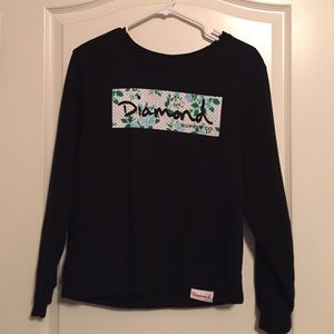 Diamond Supply Co. Black crew neck sweater
