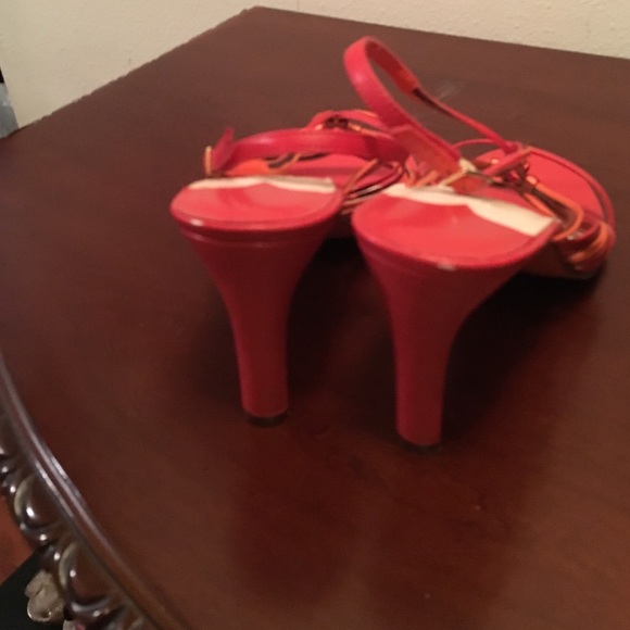 Orange Strappy Sandal - Picture 1 of 4
