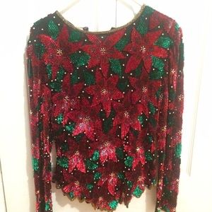 Vintage sequined top