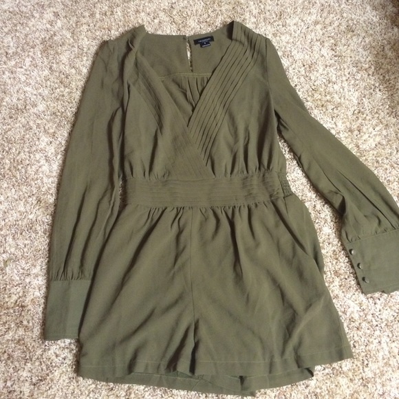 Olive green romper