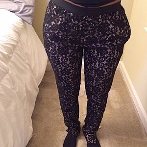 BCBG Lace Pattern Pants