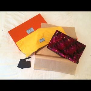 New w/ Tags PRADA sequin clutch