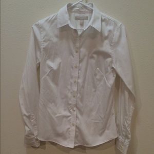 Banana Republic sz 6petite white button-down