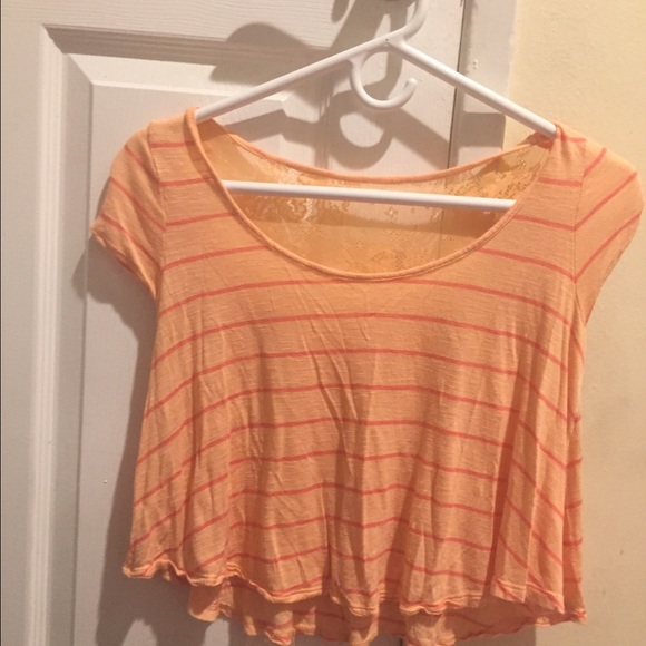 Beautiful orange/lace shirt