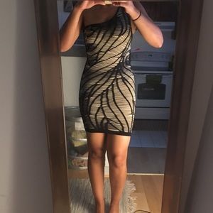 Bebe body-con mini dress.