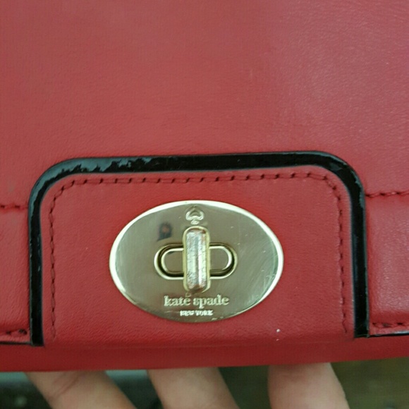 Kate Spade red leather purse - Picture 2 of 4
