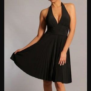 Marilyn Style Halter Little Black Cocktail Dress.