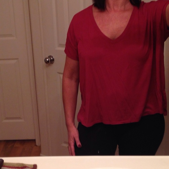 Burgundy XL tee by Mudd.