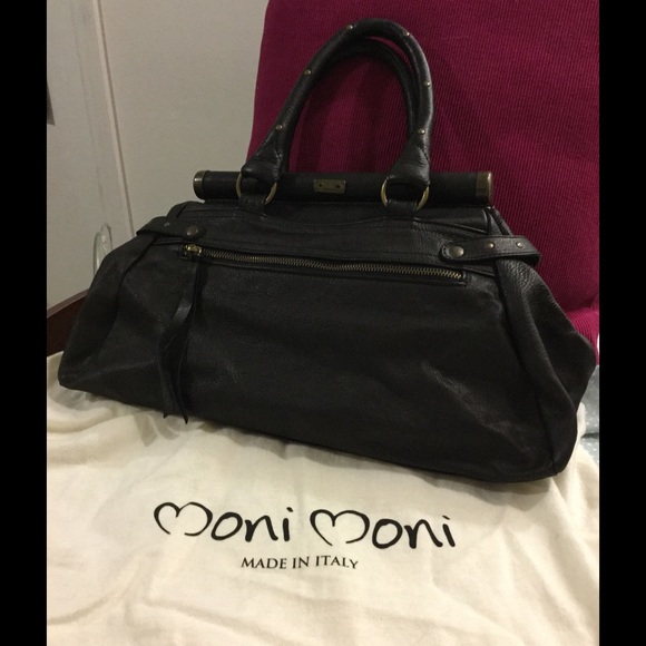 Black Studded Handbag - Picture 2 of 2