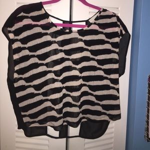 Black and white top