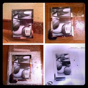 🌞💰Etched glass picture frame with palm trees