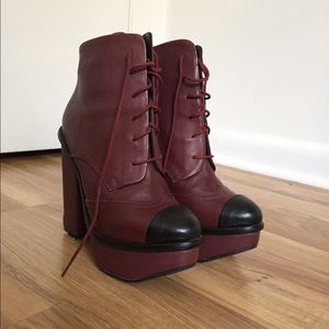 Miista Mia Boots - Burgundy **PRICE REDUCED**