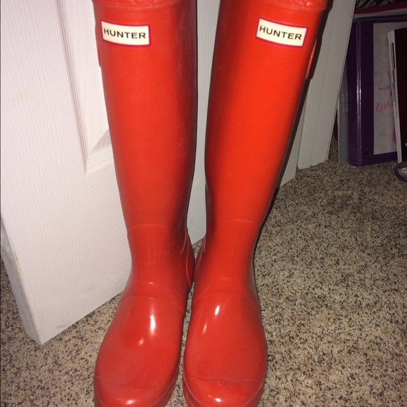 SOLD- Glossy Tall Women's Hunter Boots
