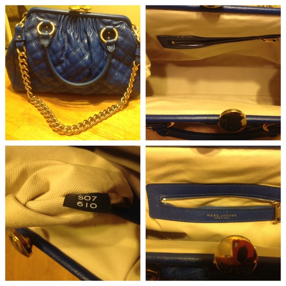 X SOLD Blue Marc Jacobs authentic stam X - Picture 3 of 4