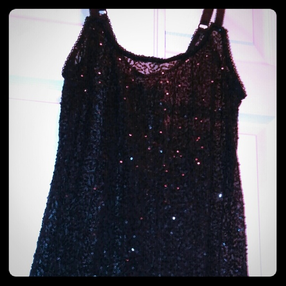 Black sequin nighty