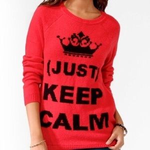 KEEP CALM sweater - COZY SOFT!