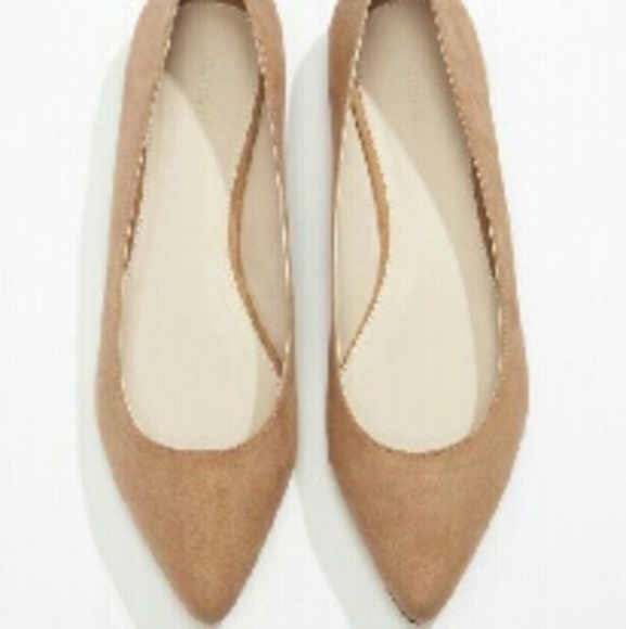 Forever 21 Shoes - NUDE Suede Pointed Flats