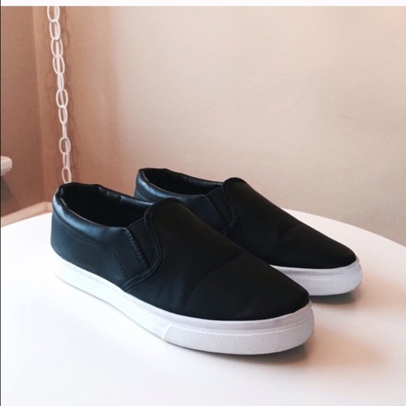 Black slip in sneakers