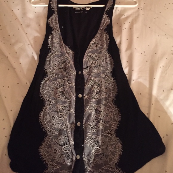 Dream out loud black lace shirt