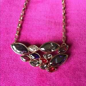 Swarowkski crystal multicolored necklace