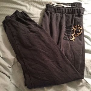 VS Pink Sweatpants SKU 11033610 sz L color: grey