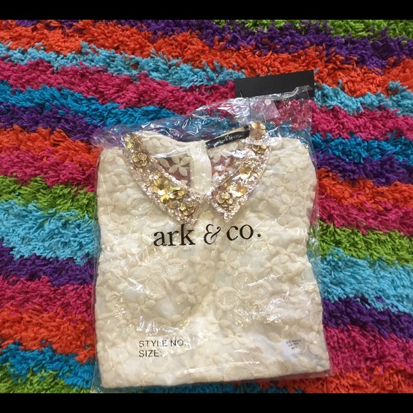 Sequin collar top