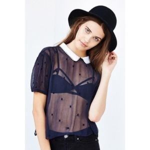 Urban Outfitters pilgrim collar babydoll top