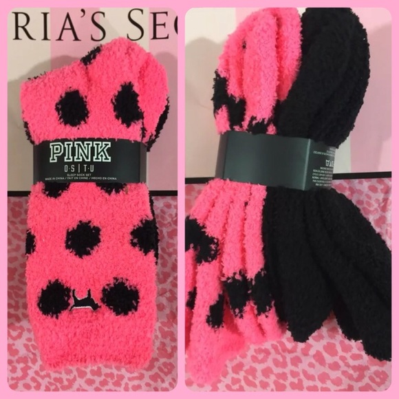 Victoria's Secret PINK 2 pack Fuzzy Socks