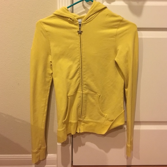Yellow zipup papaya sweater
