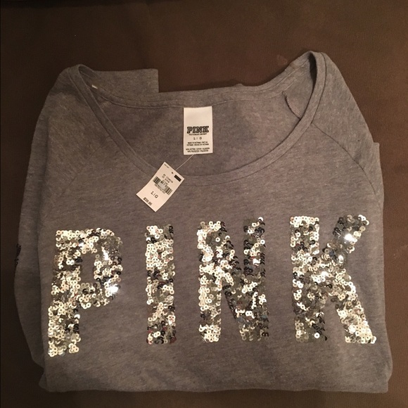NWT Victoria secret PINK Bling LG sweatshirt
