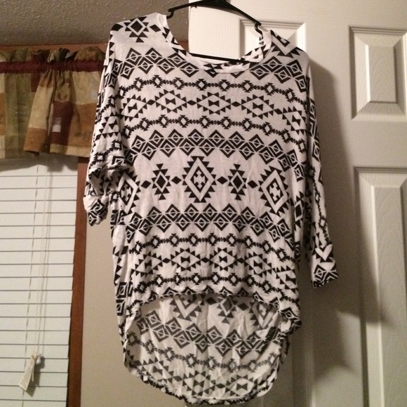 Tribal print shirt.