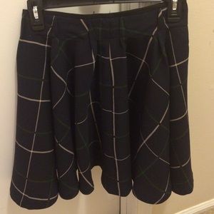 Zara plaid skater skirt!
