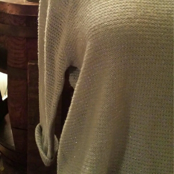 Sparkly Lurex pale-pale gray sweater - Picture 5 of 5
