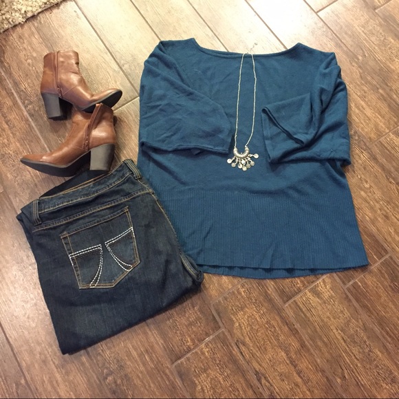 Seven7 Denim - Seven7 dark wash boot cut jeans plus size 24