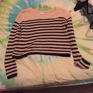 BP striped boxy cropped sweater