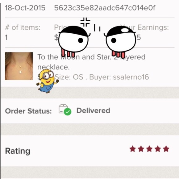 ✨💫Delicate The Star and Moon necklace. - Picture 4 of 4