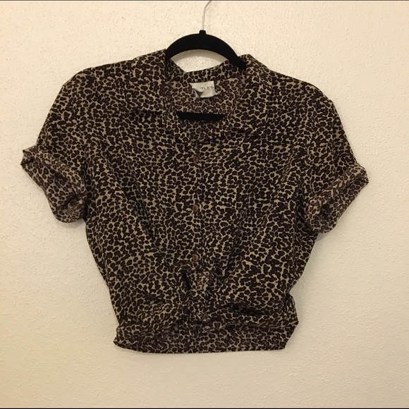 Leopard Button Down