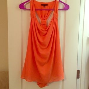 Orange sleeveless top size small