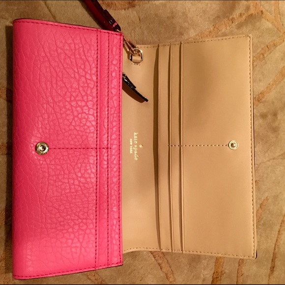 Pink Kate Spade wristlet - Picture 2 of 4