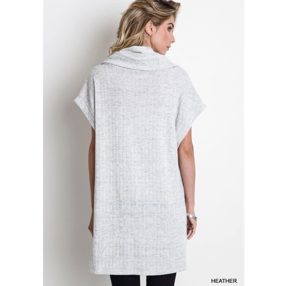 "Love Letter" Cowl Neck High Low Top - Picture 3 of 3