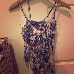 Floral spaghetti strap