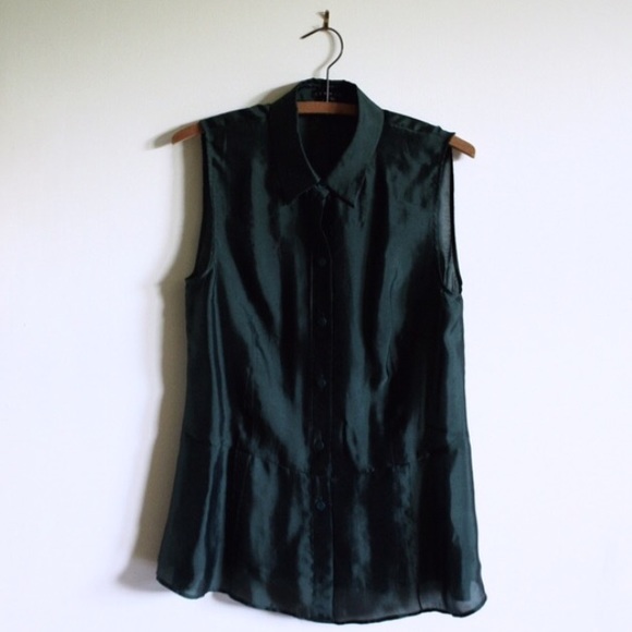 Theory Evanel Silk Blend Blouse