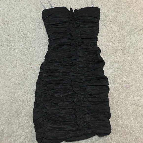 Short tight black dress