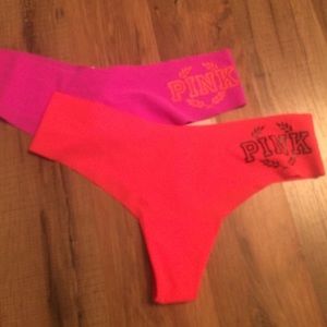 2 pair of pink undies