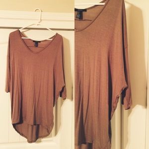 Long Taupe Tunic