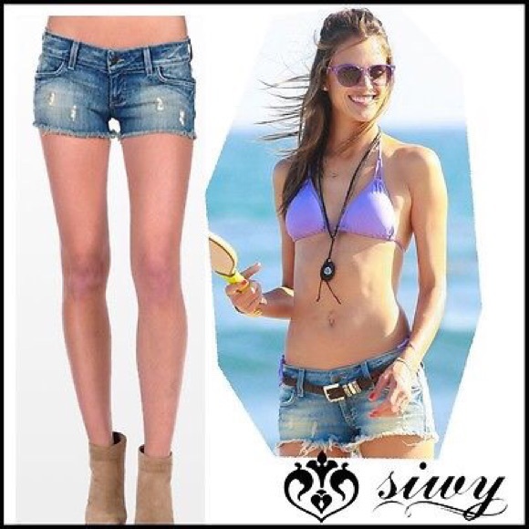 BNWT [SIWY] camilla denim short "Loveless"