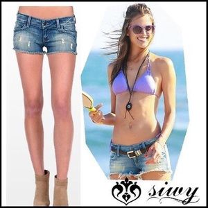 BNWT [SIWY] camilla denim short "Loveless"