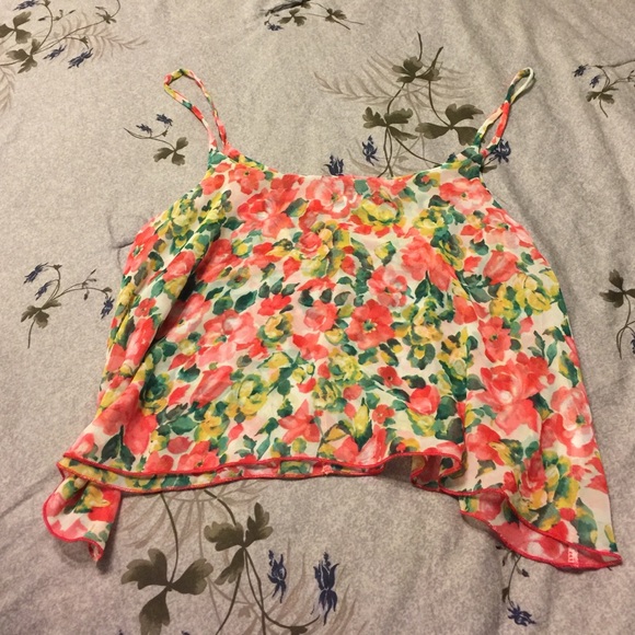 Floral crop top