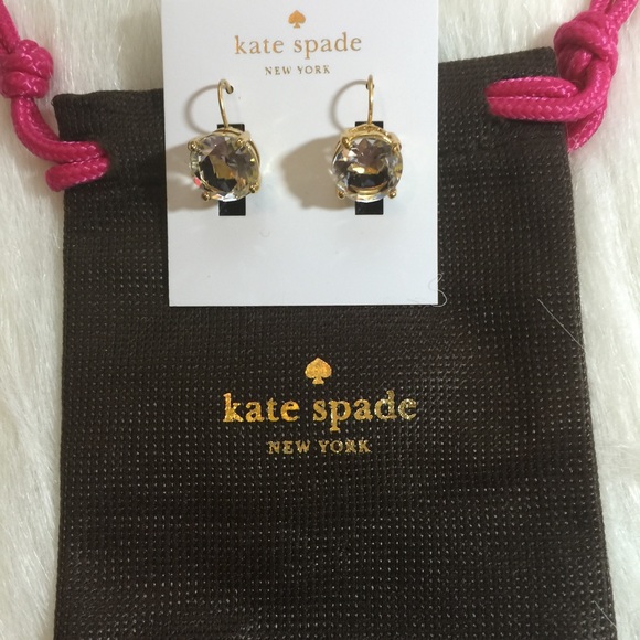 kate spade Jewelry - Kate Spade Round Leverback Earrings