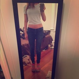 NWT Guess stripes crop top